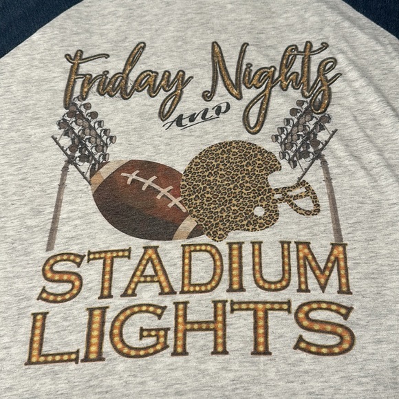 Next Level “Friday Nights & Stadium Lights” Football Shirt, EUC, Size Large - Picture 2 of 8